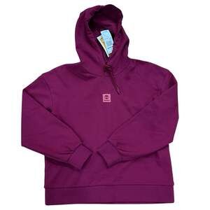 Timberland Women's Brushed-Back Logo Hoodie - Pink - Size: S/P